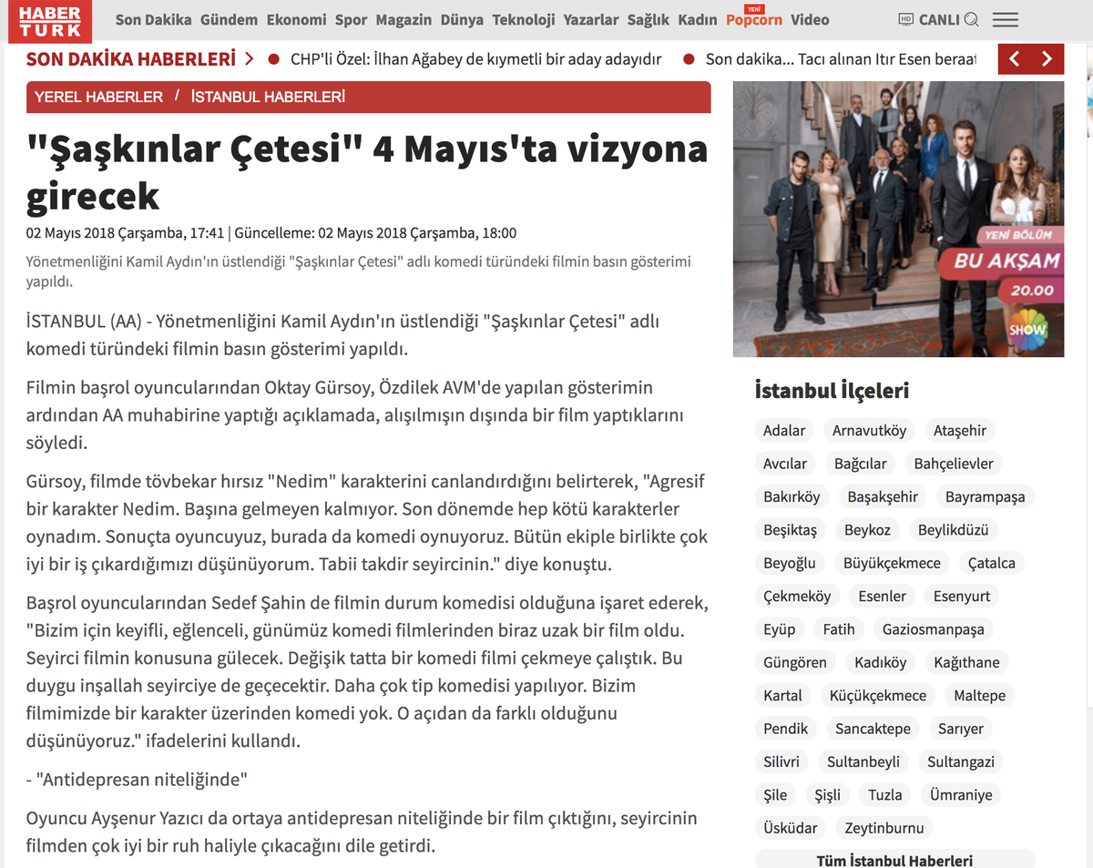 SaskinlarCetesi's tweet photo. Haber Türk "Şeşkınlar Çetesi" Haberleri...

https://t.co/WlneAkjRoc
https://t.co/jzW16fYD4q

#pmwmedya  #şaşkınlarçetesi  #oktaygürsoy #sedefşahin #ayşenuryazıcı #sedaterdiş #FerhatYılmaz #ElitAndaçÇam #UmutTanyolu #ErgunTaş #MuratErcanlı #HakanAkçin #BurakAşar #haberturk https://t.co/DEk1s0382a