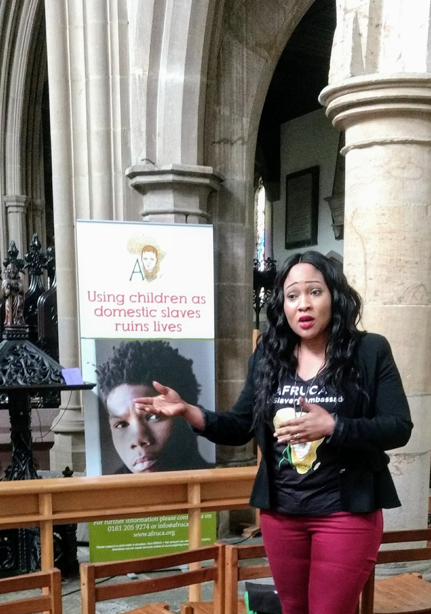 hellomarkC's tweet photo. Roseline Sanni-Ajose is brilliant in her role as the nasty woman in the film #Inastrangeland... #ModernSlavery  is a big but hidden problem. @LattesAndLlamas https://t.co/bAUB66o8EM
