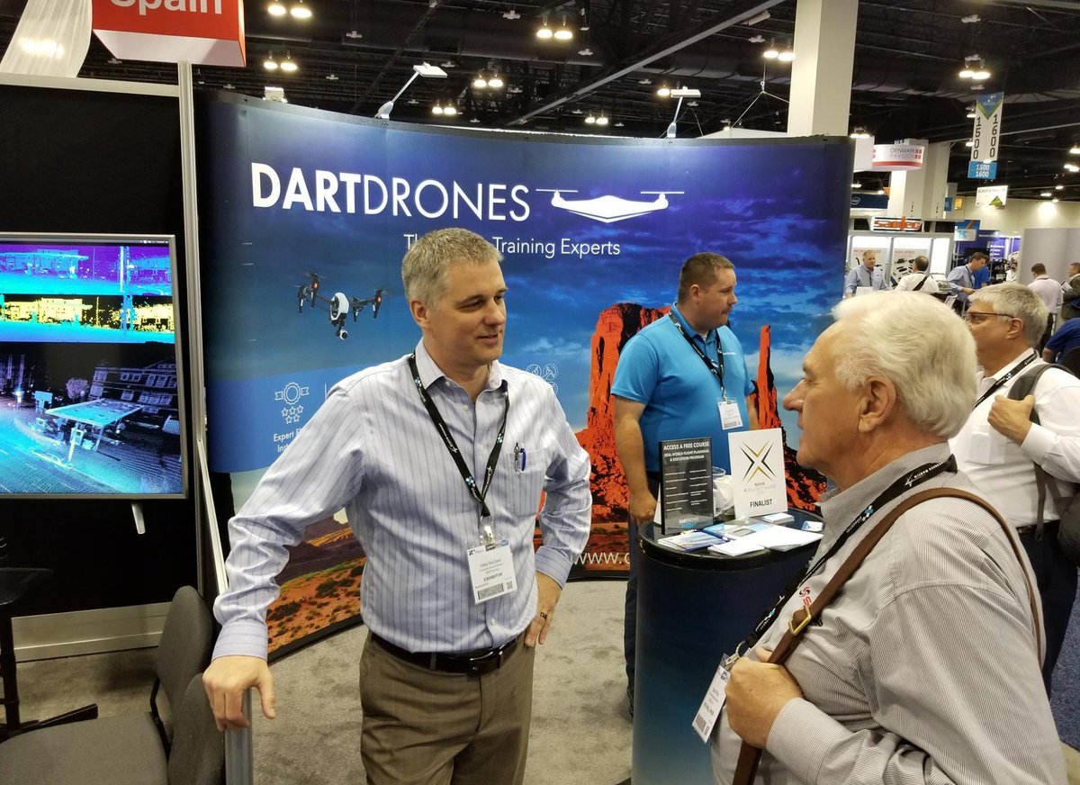 DARTdrones's tweet photo. It's the last day to stop by our booth at @AUVSIshow! Visit our team at booth #2113. #auvsiXPO #auvsi #Xponential18 #drones https://t.co/NR3TVcm2ID
