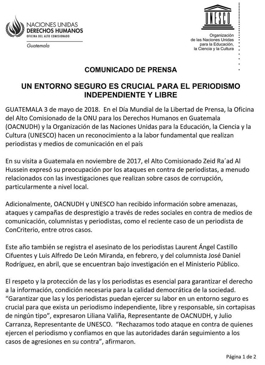 OACNUDH Guatemala tweet media