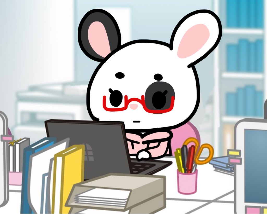 Hammycore's tweet photo. 💕usagi💕 i was watching #aggretsuko again last night and i made my own character VvV #sanrioaggretsuko #halfbody #bunny #fanoc :3 that show really cute and i love the art style https://t.co/9K9eFD0ql9