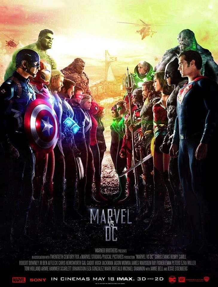Cinemex's tweet image. ¡Chequen este Fan Art de #Marvel Vs #DC! 😱

¿Qué tal, sería una película increíble? 😍
