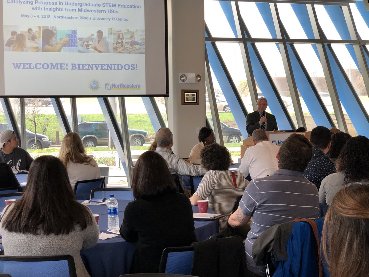 Aaron_Cortes's tweet photo. Excited to attend @NEIU #HSI #STEM conference with opening worlds by @SenatorDurbin and all ready to present on #PathwaystoSTEM for #underrepresented #minorities working at #publicschools #TRIOworks @CCAS_NEIU @COETalk @ObamaFoundation https://t.co/IGNlqeMymL