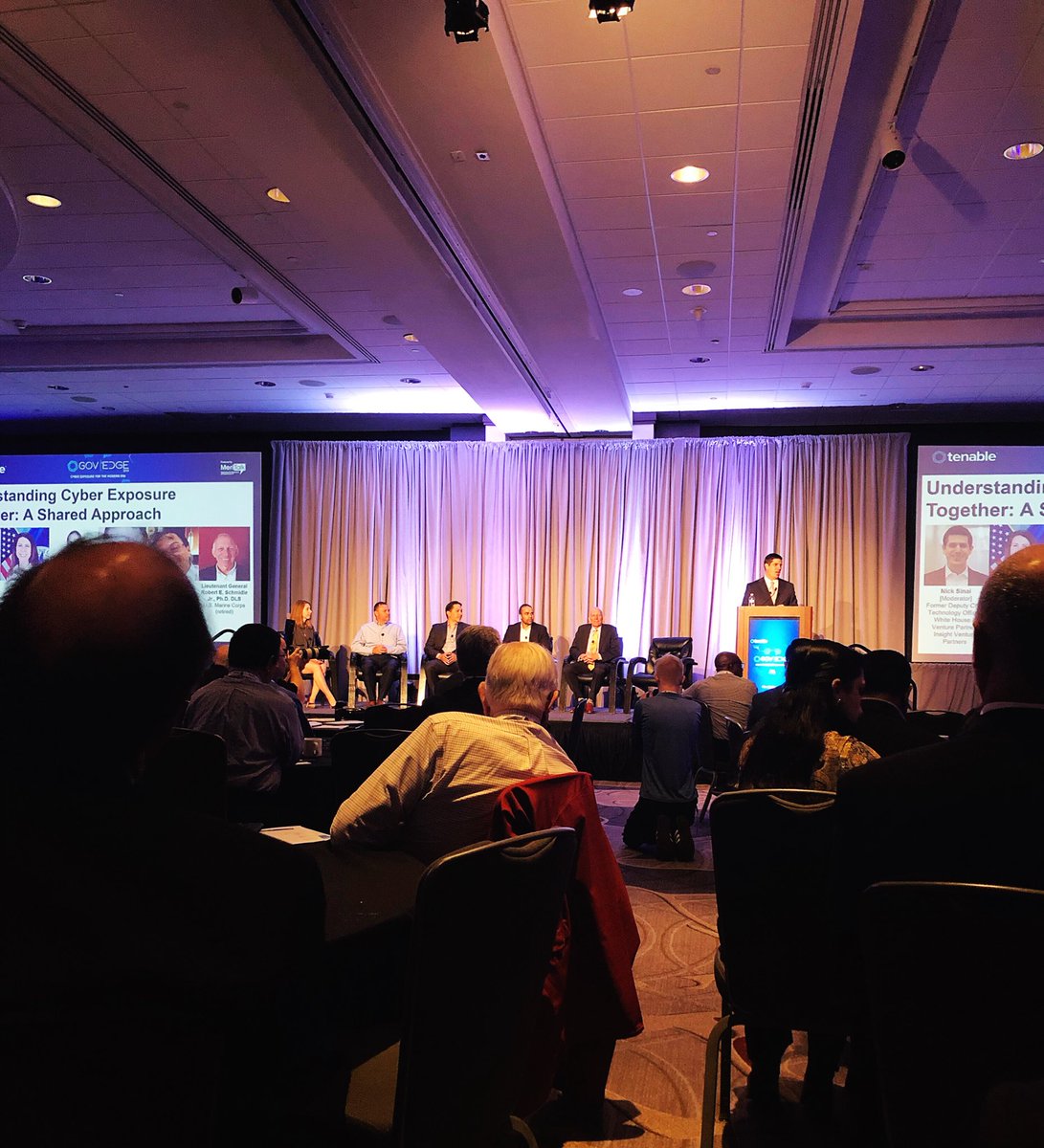 thatssolayne's tweet photo. @Thycotic representing on the private &amp; public sector collaboration panel - Understanding Cyber Exposure: A Shared Approach #tenablegovedge #pam #thycoticgov https://t.co/S7XudtGV8R