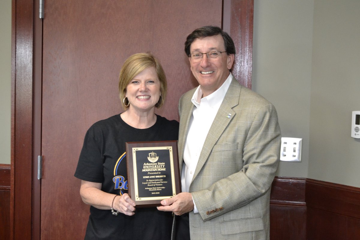 Thank you to Dr. @Leigh_Gigliotti for your service to ASUMH! We loved having you as a member of our Board of Visitors! You are #AweSUMH