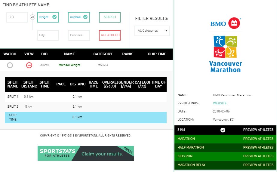 Got my entry, got my bib, ready to fill in my time on Sunday at the 8K <a href="/BMOVanMarathon/">Vancouver Marathon</a> <a href="/newbalance/">New Balance</a> @NikeRunning