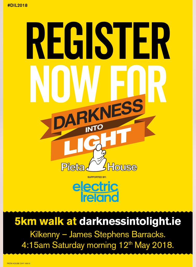 TeamNun's tweet photo. @Thanks to @MacDonagh   Free Parking on May 12th for #DarknessIntoLight from 3am -7am! https://t.co/0EOmLmbZhd
