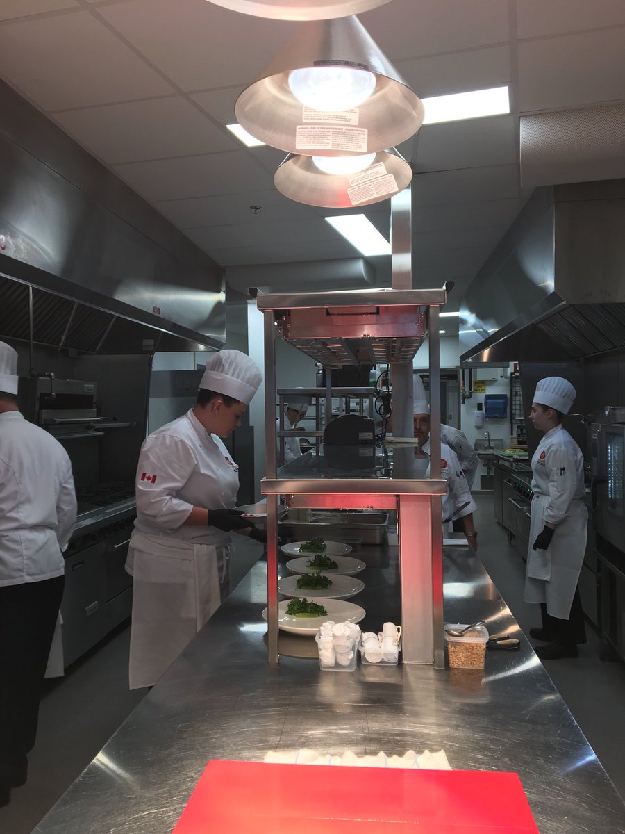 ChefAustinPEI's tweet photo. Culinary Youth Team Canada in the kitchen......dry run Hot Program https://t.co/nVRUfEjjm2