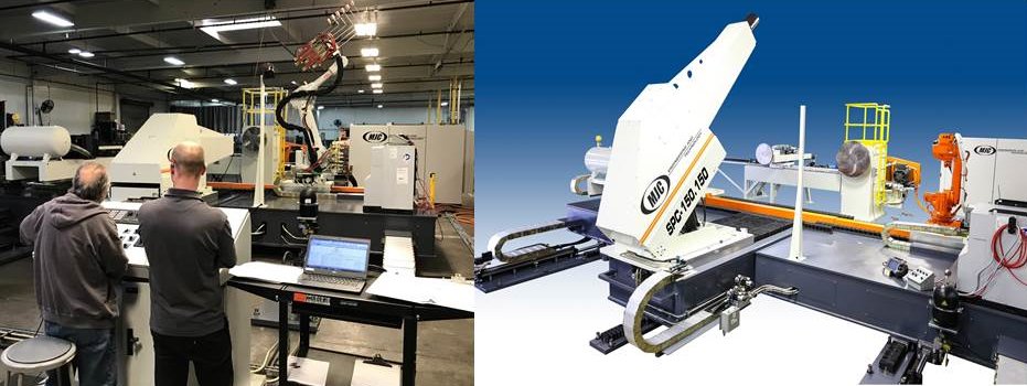 MJCEngineering's tweet photo. Customer on site for the pre-acceptance of a custom SPC150-150 metal spinning machine. This machine is a fully automated machine, designed to spin lipskins for Boeing's new 737Max plane. #metalforming #spinningmachine #flowformer #aeronautics #greenhydraulicpower https://t.co/URPXSSQLTN