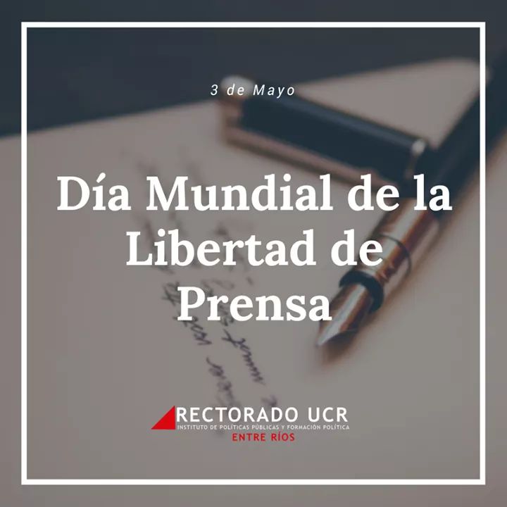 RectoradoUCR's tweet photo. 3 de Mayo, Día Mundial de la Libertad de Prensa.

Los frenos y contrapesos al poder: Medios de Comunicación, Justicia y Estado de Derecho https://t.co/JsXlRkuS3W