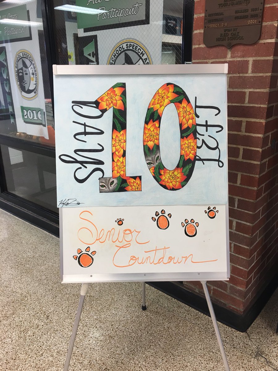 ROStudCO's tweet photo. CLASS OF 2018, only 10 more days of high school! 
Poster by: @gass_kyla https://t.co/8ZsNudnvt4