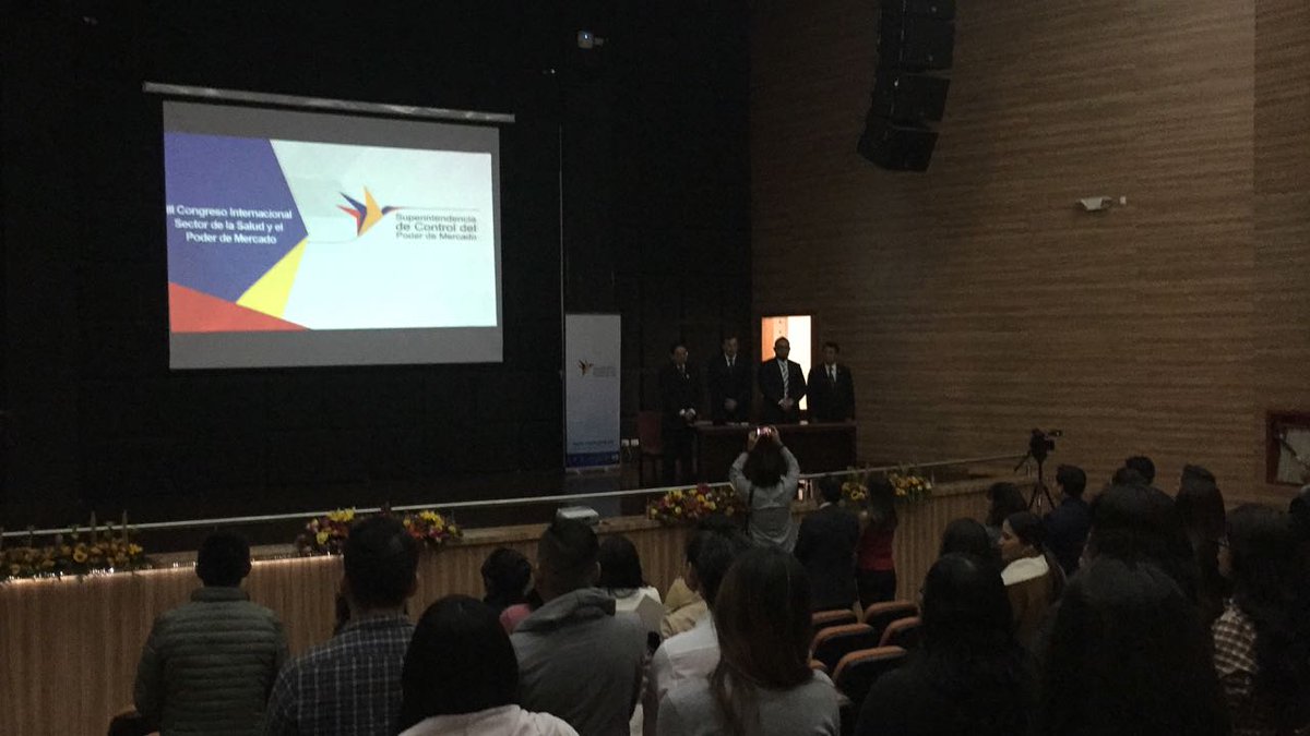 Inicia Congreso Internacional Sector de la Salud y el Poder de Mercado en el Centro de Convenciones José María Lequerica de la Facultad de Ciencias Médicas de <a href="/lacentralec/">Universidad Central del Ecuador</a>.