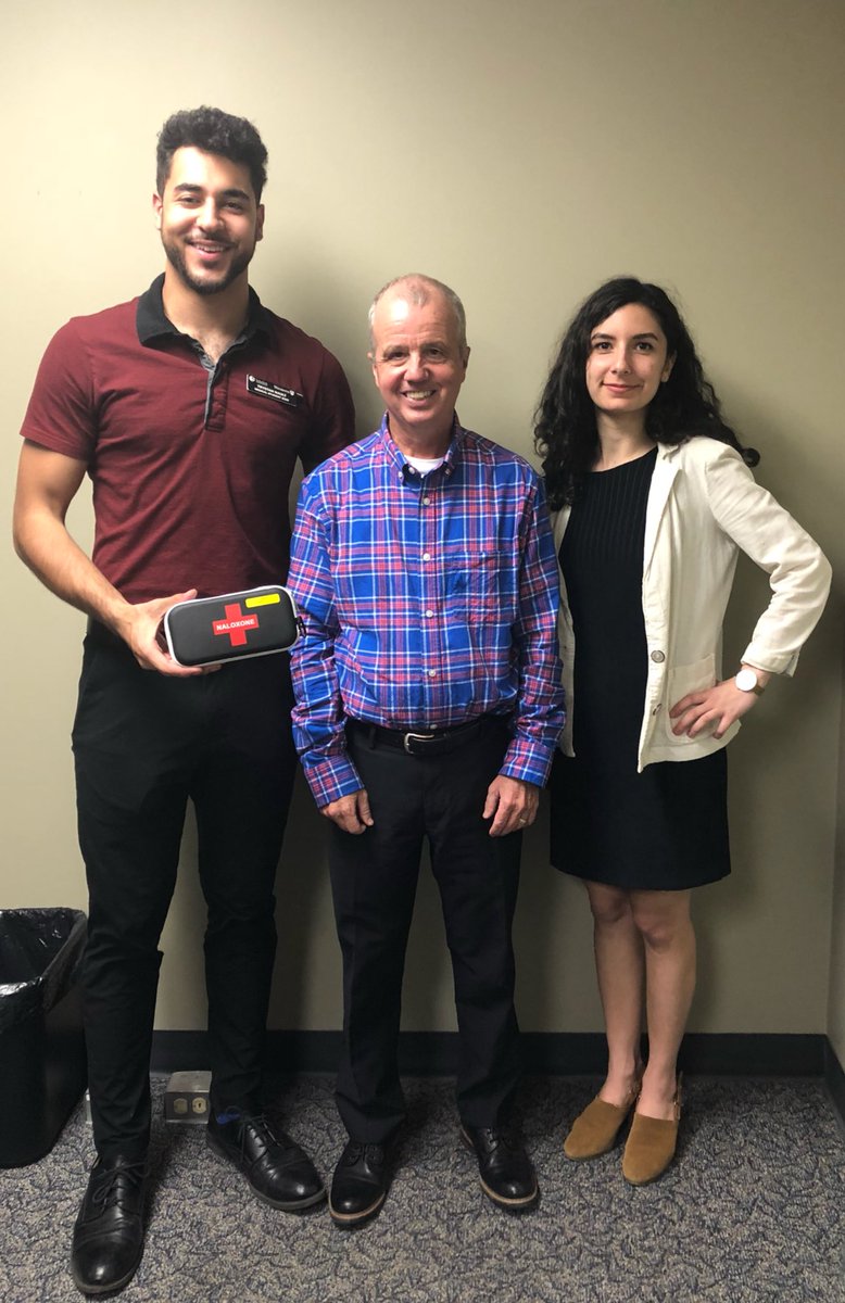 Trystan_Nault's tweet photo. Great meeting earlier this week with @SquirePhil at @CityofLdnOnt as we continue to move forward with our #SchulichMLD2018 efforts to bring Naloxone kits into more public spaces! https://t.co/Rlcnl5qwZl
