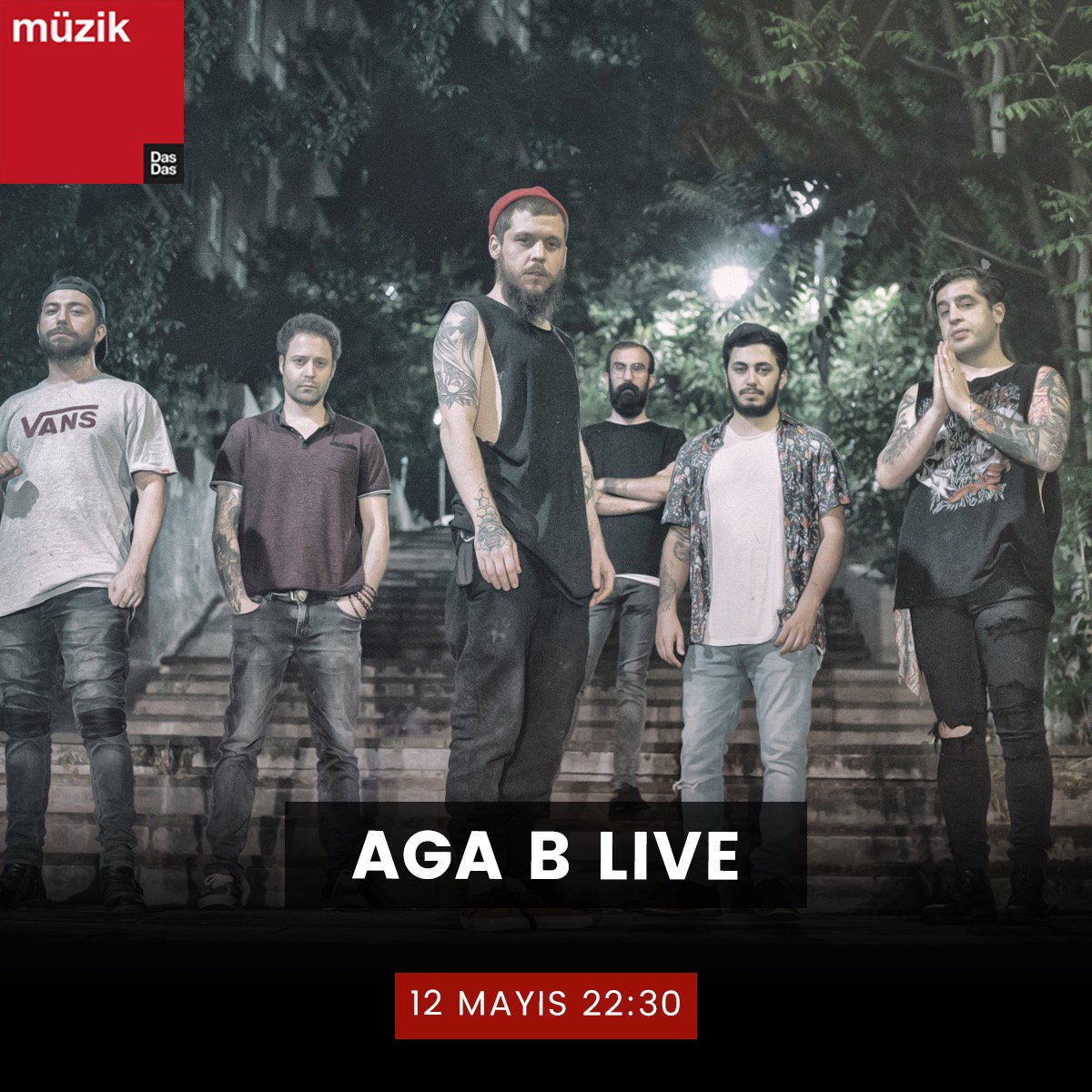 dasdasistanbul's tweet image. Uzun yıllardır protest tavrı ve çarpıcı lirikeriyle dikkat çeken ve kısa zaman önce yeni albümü Muaf'ı müjdeleyen #AgaB sahnede 5 kişilik rock grubunun yer aldığı Aga B (live) projesi ile 12 Mayıs'ta #DasDas'ta. 

Biletler dasdas.com.tr ve Biletix'te.