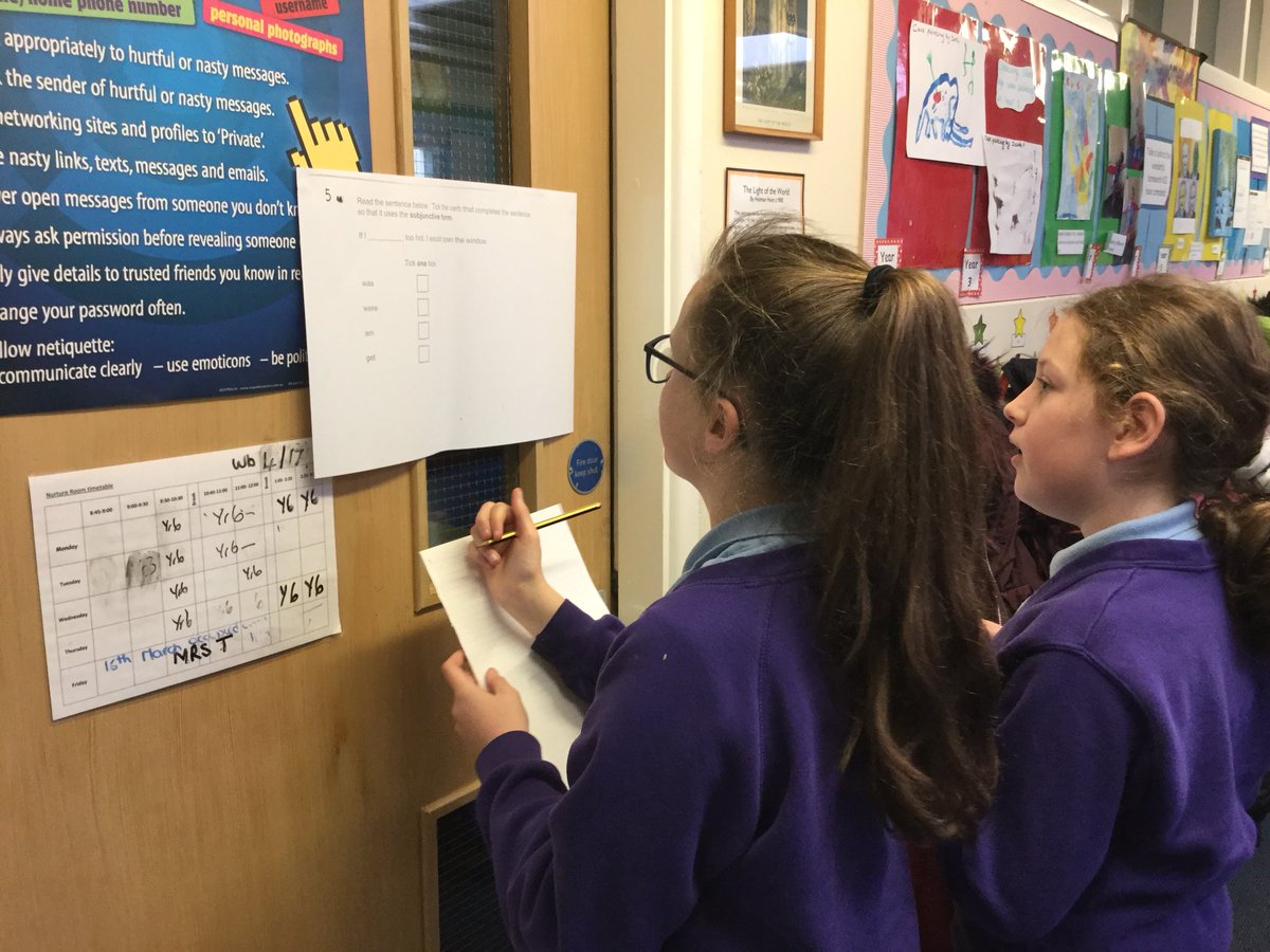 CCCRPrimary's tweet photo. Year 6 on a grammar question hunt ! #makingrevisionfun https://t.co/BrXpByN4rQ