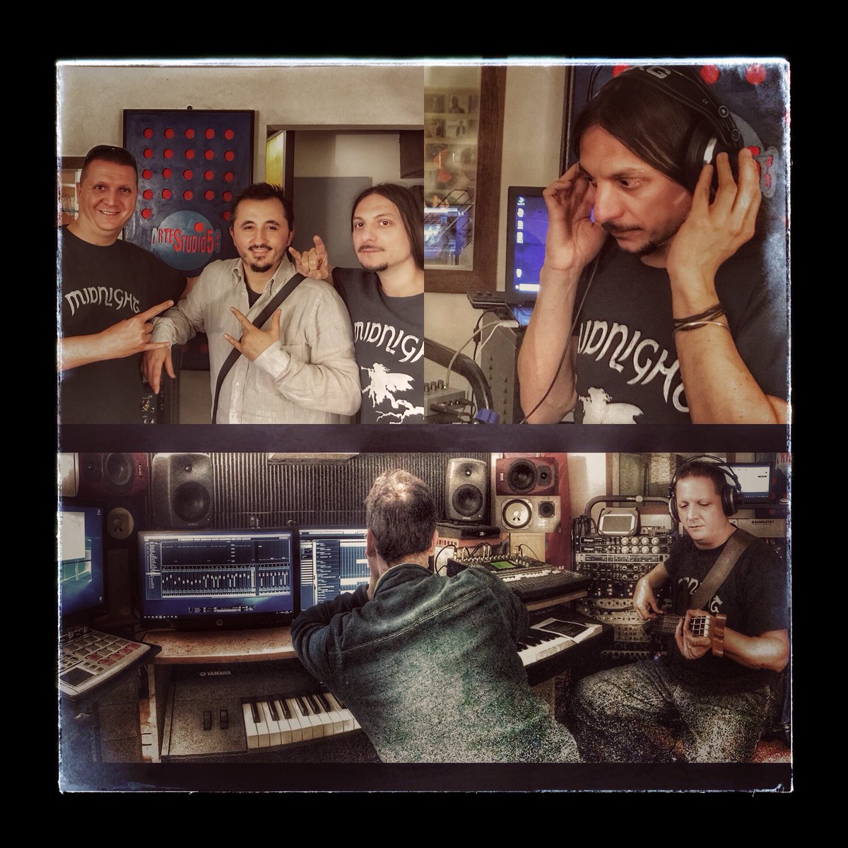 Midnightfanclub's tweet photo. #happy #thursday #anotherworkingday in #recordingstudio #making the #newalbum #staytuned #stayfantasy #themidnightitaly #themidnight #midnight #fantasymusic #celtic #folk #medieval #renaissancerock #paganfolk #pickoftheday https://t.co/EfZ8S5bdrA