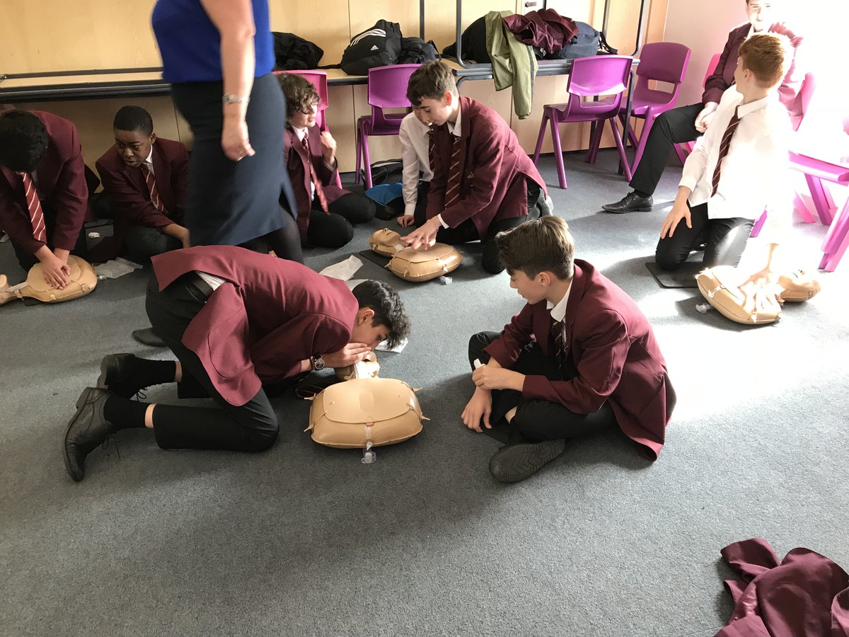 SJHCVA's tweet photo. Well done Year 9. Learning how to save lives in Science today https://t.co/NgjMx6Djmp