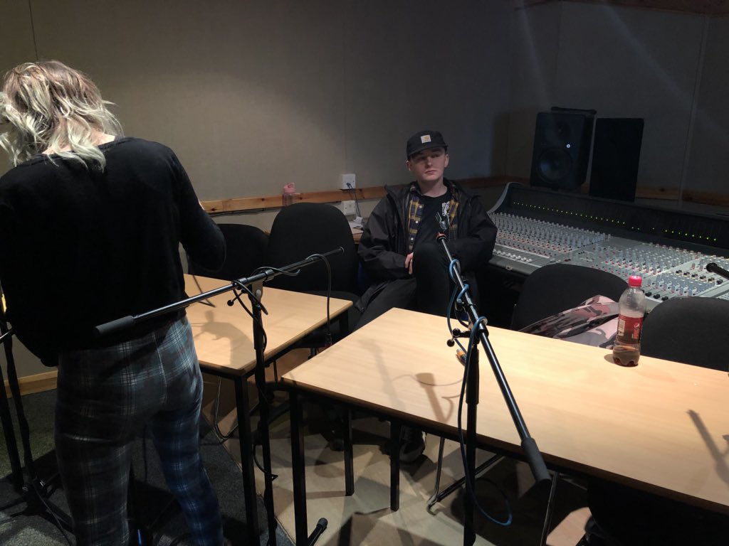 IAWTreble's tweet photo. Finished recording our latest episode!! 🤗 Releasing at the usual time tonight @ 7pm 😝👍🏻 #podcast #tonight #releasing #recording #setup #studio #music #sm58 #microphones #musicproduction #podcasters #crazyfans #stories #newepsiode #checkitout #7pm #musicpodcast #musicstudents https://t.co/mrVUT760jh