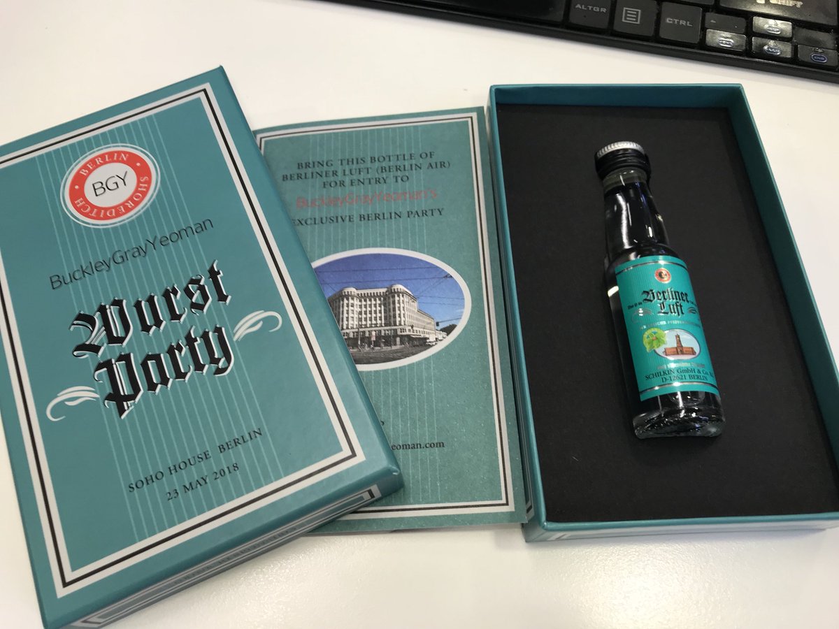 MarkLacey7's tweet photo. I will bring the bottle @BGYArchitects unless I drink it beforehand! See you in #BCOBerlin @BCO_UK and thank you! #BGYBerlinParty https://t.co/ReZRIDVDNK