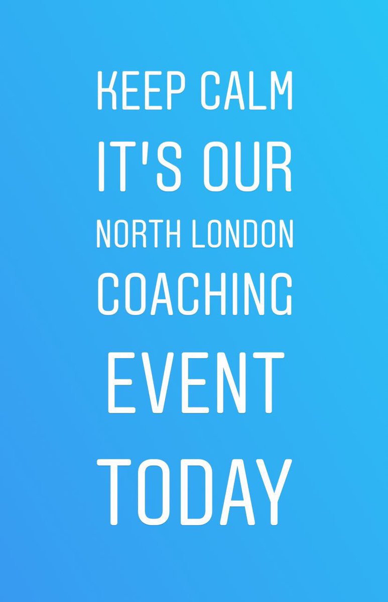 TFNorthLDN's tweet photo. We are excited for this evening! #TFCoaching 🎉 https://t.co/p6FxyDdf4W