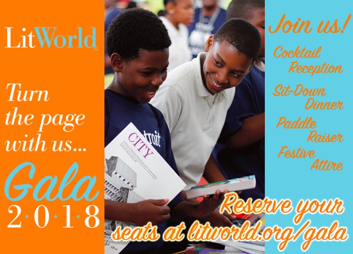 pamallyn's tweet photo. Please join us @litworldsays for our spring fundraiser to make sure lots more kids get to become litkids! #resilience #hope #love #joy #literacypower https://t.co/Q0XwMwAdyI
