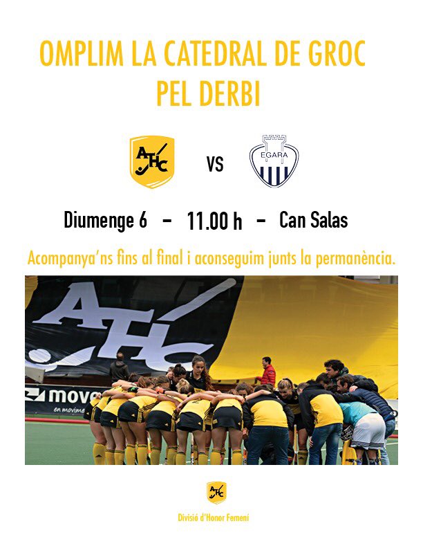 AtleticDHF's tweet photo. Aquest diumenge, tothom a La Catedral de groc🙌🏼💛 https://t.co/86uJosP1UG