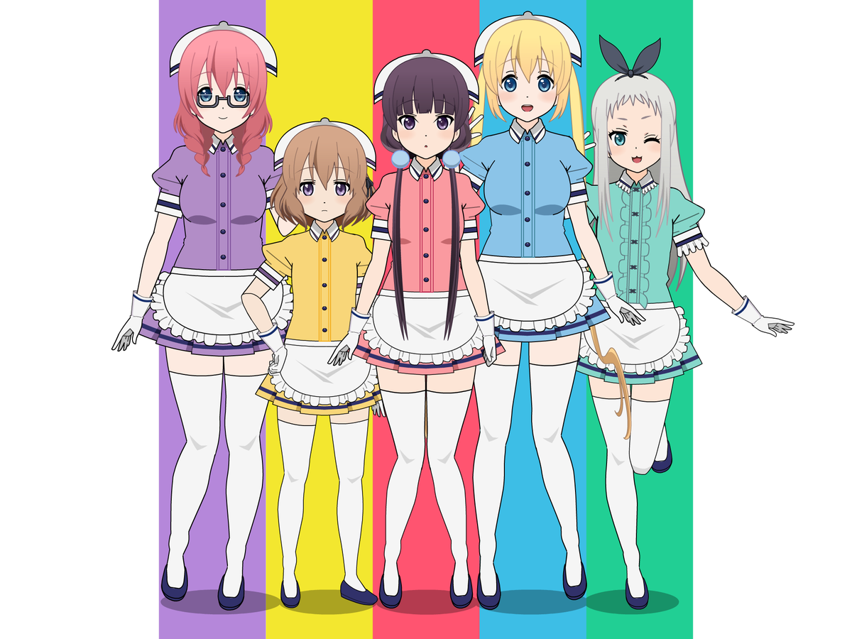 山吹りとら ようやく完成しました ブレンド S女子メンバーで五人五色 みんなの着せ替え ブレンドs Blend S