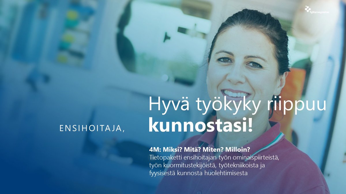 ahujsako's tweet photo. Ensihoitajille suunnattu tietopaketti on nyt valmis!
https://t.co/toAZe47ryE
@työterveys@okpelastus#kroppajanuppi#työkyky#ergonomia https://t.co/qxdq1iqJ82