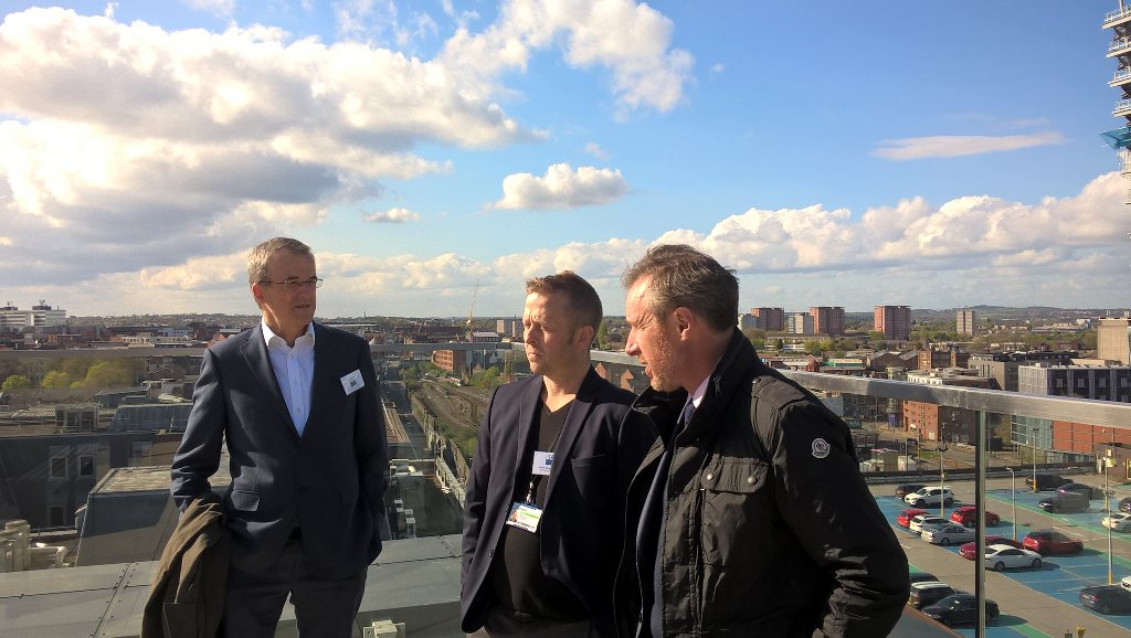 R3intelligence's tweet photo. Photos from @URBaNEregen @muldoon_smith visit to @Bruntwood_UK #cornerblock for @BCO_UK talk on office obsolescence https://t.co/T1MgoGIb3Y