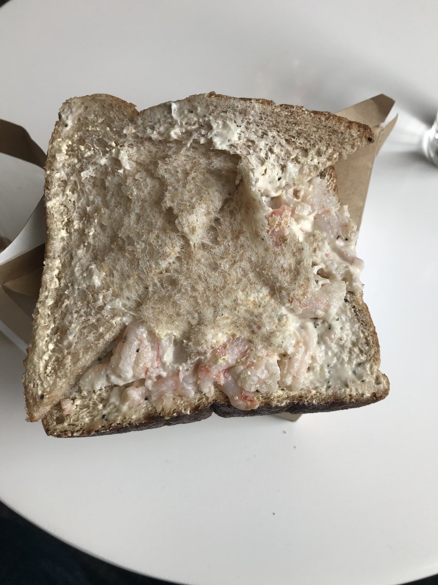 retailfuturist's tweet image. The famous 3 prawn sandwich @rbtexpo only £5.90! And I’m the first to mention it apparently #likeitsnormal