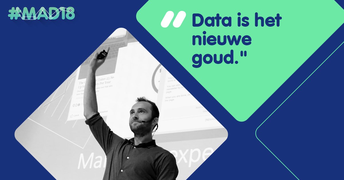 Tim Karpisek van RAAK weet als geen ander hoe belangrijk data de laatste jaren geworden is. #MAD18 #marketingautomation