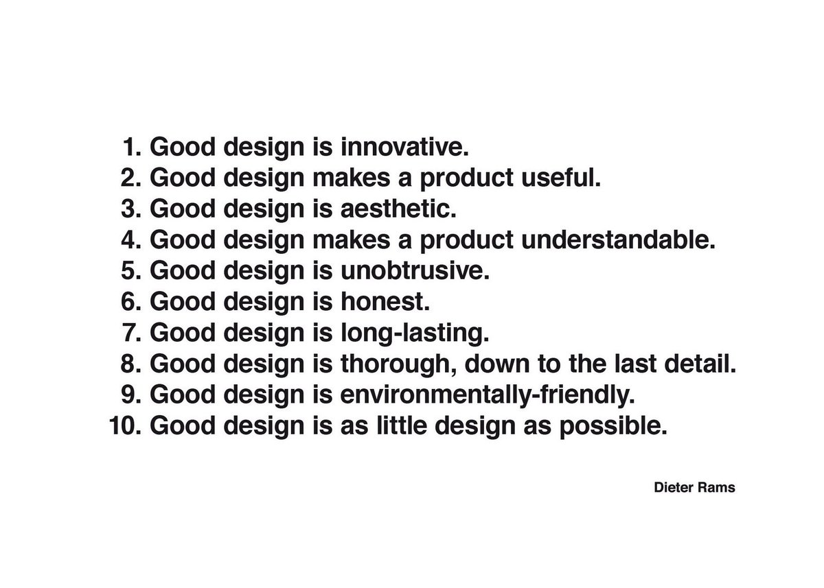 Good design is... #dieterrams #Designers #design
