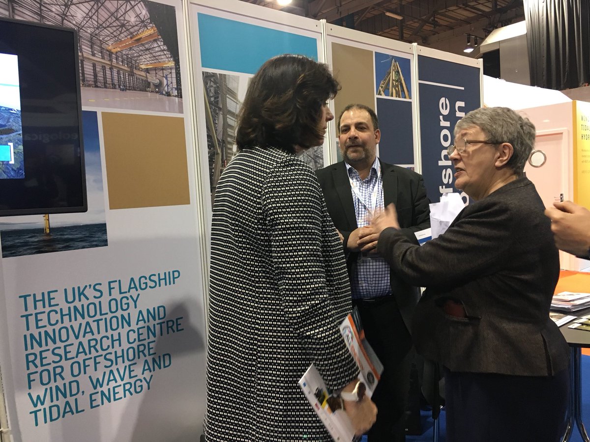 Vbuchan's tweet photo. UK Energy Minister Claire Perry MP popped by @ORECatapult and @investinfife stand to find out more about what we’ve been up to https://t.co/kkpwLELBtl