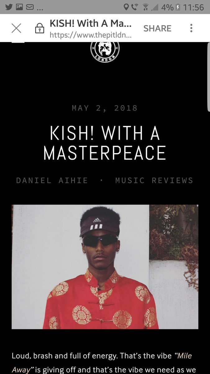 paradoujin's tweet photo. @ThePitLDN quick article on @KishPayback" x @MasterPeaceLDN new track "Mile Away" prod @CWBYmusic 👑👑

Article below 👇
https://t.co/aDyjab4MPP https://t.co/9KJARCnjoJ