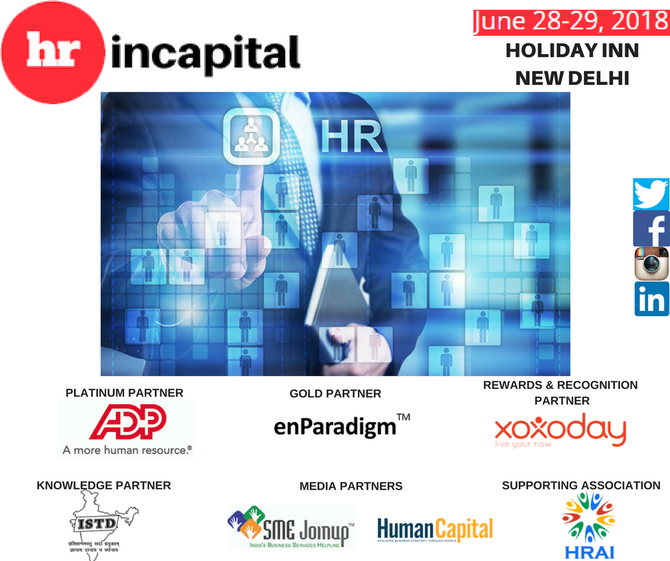 Programicasia1's tweet photo. A very warm welcome to our #HRinCapital #Summit #sponsors, it’s great to have @ADP @enParadigm @thexoxoday @ISTDIndia @SMEJOINUP @HumanCapitalOnl #HRAI
#HRINCAPITAL #June 28-29 @HolidayInn #NewDelhi https://t.co/LCB08tZyS0