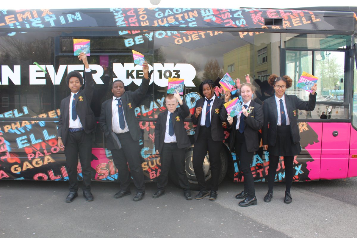 OlhsTweets's tweet photo. Yr9 have had a great morning on @KEY103 #MediaBus It's visiting schools & colleges across Manchester with @GM_Higher. They've produced engaging radio ads about higher education exploring the benefits and options. Their adverts will also be entered to win tickets to #Key103Live https://t.co/ibHmzz4IUS