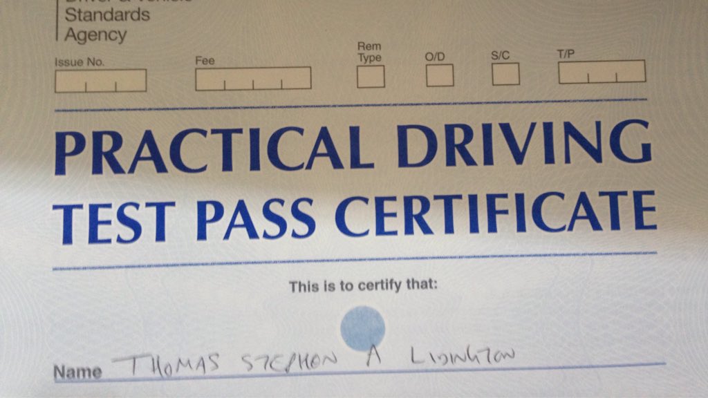 TomLidington's tweet photo. I'm not sure someone who gets 12 minors should be allowed to pass their driving test #buttheycan #apassisapass https://t.co/T10qHDd0qL