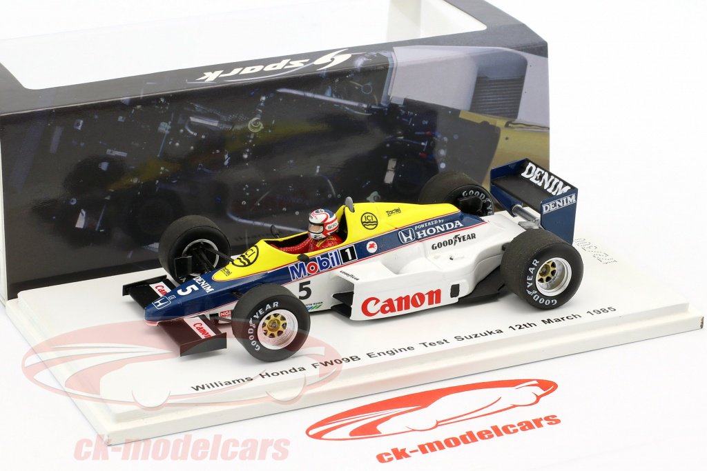 CkModelcars's tweet image. #NigelMansell #testcar #Williams #F1 #FW09B No. 5 #march #engine #test #Suzuka 1985 #modelcars #modellautos scale 1:43 lim 300 pcs by #Spark 👍👍👍👍Enjoy #DTM2018 #DTM next #weekend at #Hockenheim and visit our #sales trailer ck-modelcars.de/de/eur/p/44645…