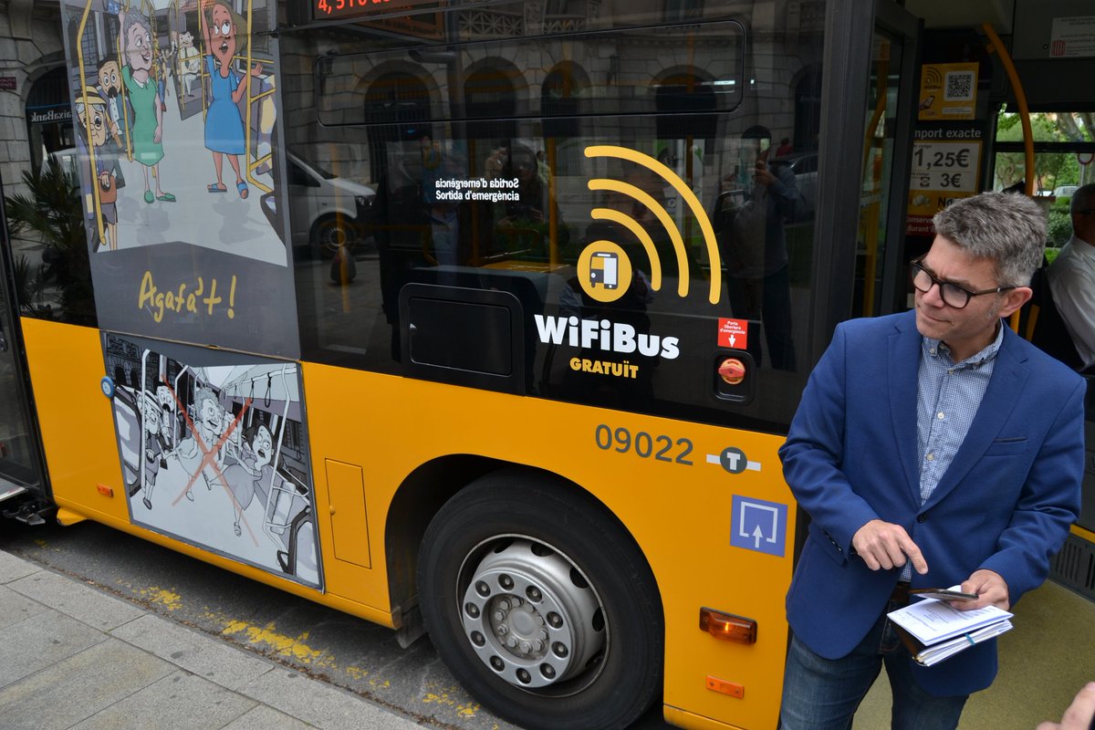 .@Reustransport incorpora el nou servei gratuït WiFiBus pels viatgers dels autobusos municipals de Reus