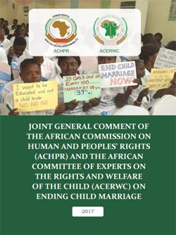 CHR_HumanRights's tweet photo. On 30 April 2018 at the #ACHPR62 the Joint General Comment to Ending Child Marriage and the Report on Child Marriage in Africa were officially launched #MaputoProtocol #EndChildMarriage
Download the Joint General Comment and the Report here:
https://t.co/oCl7wDnCLJ https://t.co/pjPxiNHBgq