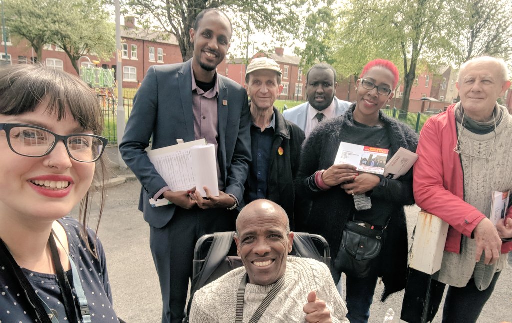Our first session today in #MossSide lots of people already voted and 9 hours left for those who havent! #3Votes4Labour #ManchesterLabour2018 #VoteLabour