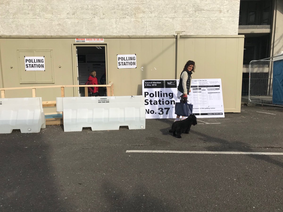 AngusFanshawe's tweet photo. Has everyone voted yet? A vote at a local election is perhaps more relevant to a local community than a national vote. Plus each vote matters more. #noexcusenottovote #dogsatpollingstations https://t.co/kmrxMqToSO