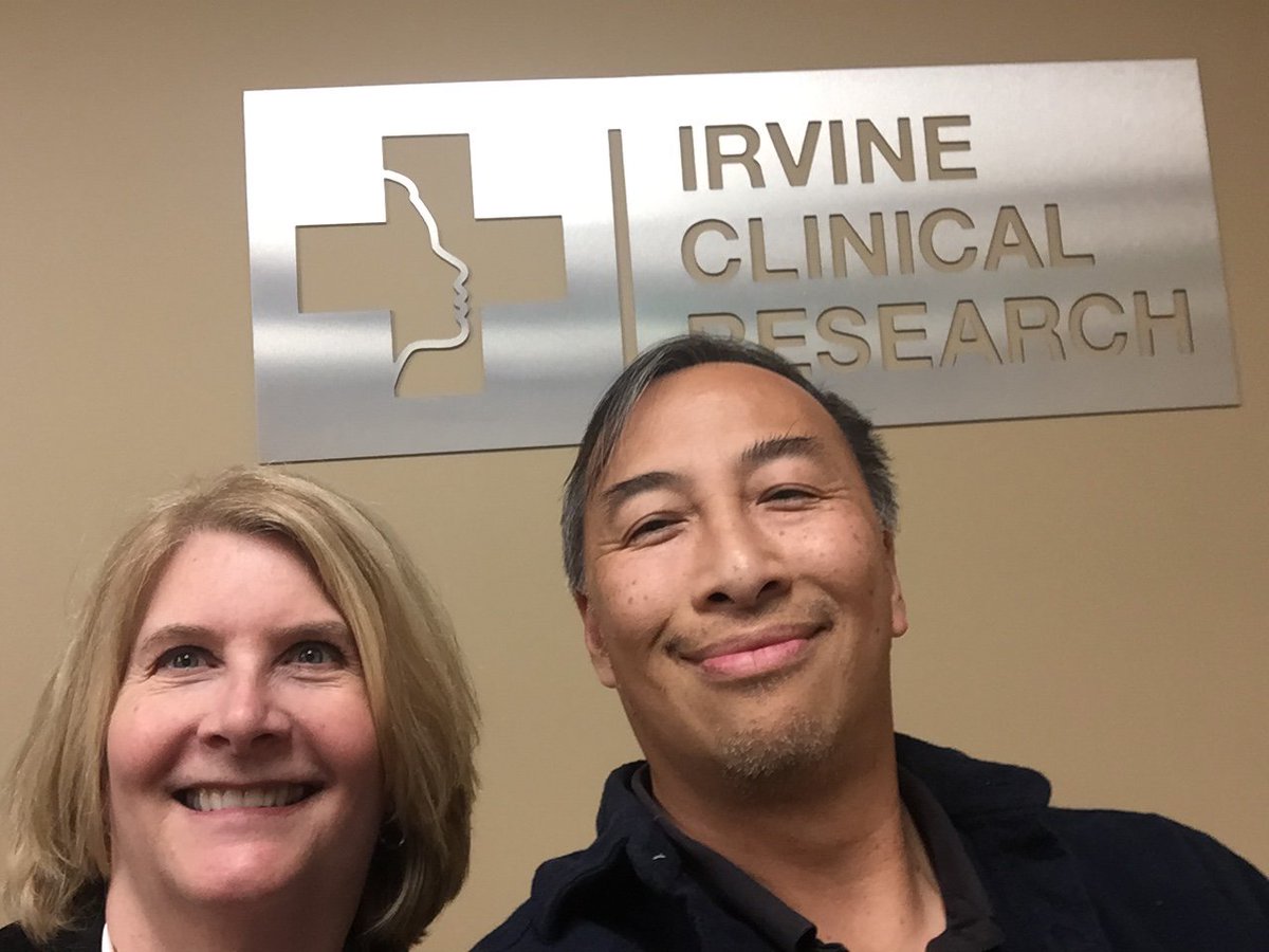 GAP_Foundation's tweet photo. GAP Liaisons travel  the country making site visits &amp; making progress.  GAP VP, Cyndy Cordell is with Dr. Trinh @IrvineClinical, a GAP-NET site, talking about how ICR is using free memory consultations for participant outreach. ICR is doing great work! #CTAW2018 #WhereIsGAP https://t.co/XFV3tJWTg8