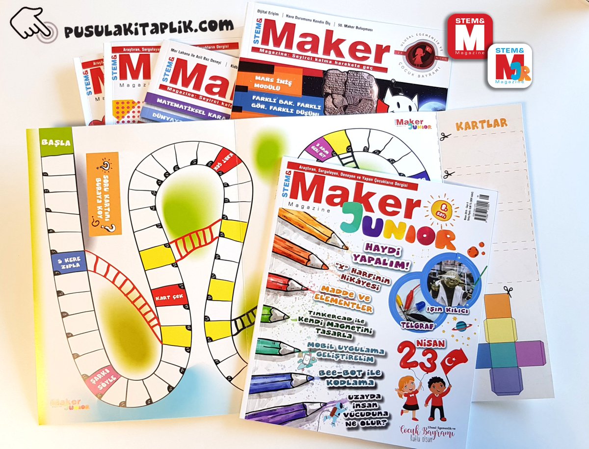 stem_maker's tweet image. Kendi oyununu tasarlamaya ne dersin? Oyun kartonu hediyeli #MakerJunior tam sana göre! #Stem&amp;amp;Maker ve #MakerJunior dergilerimizin yeni sayıları; marketler, kitabevleri ve bayilerde. İyi okumalar... pusulakitaplik.com/catinfo.asp?ci…