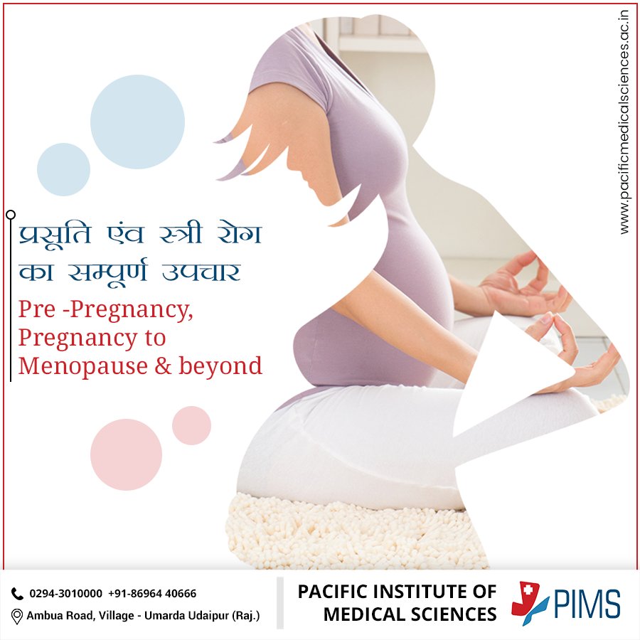 PIMSudaipur's tweet photo. The talented team of obstetrics and gynecologists at the department provide comprehensive treatment &amp; are capable of supporting women throughout their life starting from pre‐pregnancy period to menopause &amp; beyond. #PacificHospital #obstetrics #gynecologists #menopause #pregnancy https://t.co/gy1wZNSs8p