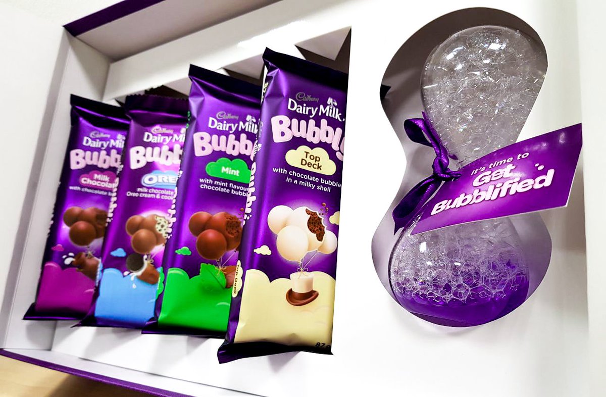 Thanks, <a href="/Cadbury_SA/">Cadbury Dairy Milk</a> for spoiling us with your brand spanking new line of #CadburyBubbles We will #GetBubblified ASAP!