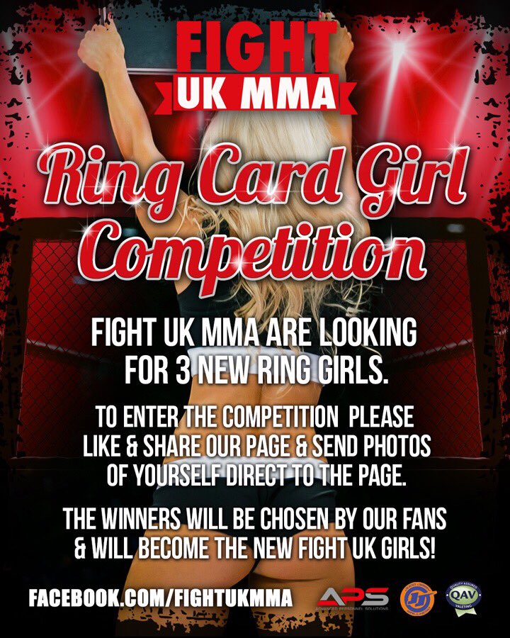 FIGHTUKMMA's tweet photo. Please RT, ring card girl competition!!! https://t.co/Tv9XBpNZpM