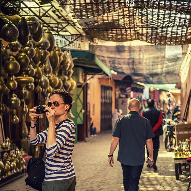 Wandering the streets of the Medina Souks. #streetsofmarrakech #marrakech #marrakesh #travelafrica #travelvlog #travel #vlogger #vloggers #vloggingcouple #morocco #souk #souks #marrakechmarket
