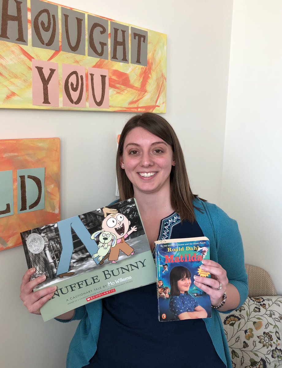 DTCCGeorgeEd's tweet photo. Continuing to celebrate Children's Book Week by sharing our favorite children's books with you! Ms. Lindsay's favorites: Matilda by Roald Dahl (for the story) and Knuffle Bunny by Mo Willems (for the illustrations)! https://t.co/vUBswspOZf