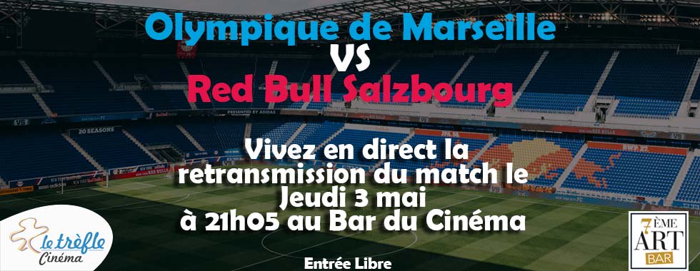 CineTrefle's tweet photo. ⚽️OM-Salzbourg
Rendez-vous à tous les fans ce soir à 21h05 au 7ème Art Bar ! https://t.co/3vnSXlycfF